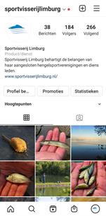 Sportvisserij Limburg nu ook op Instagram!